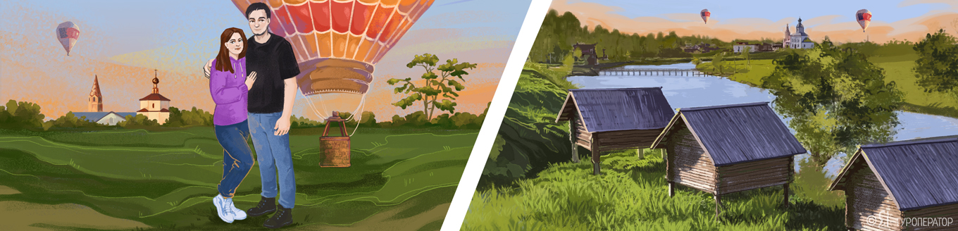 На большом воздушном шаре: Владимир – Суздаль